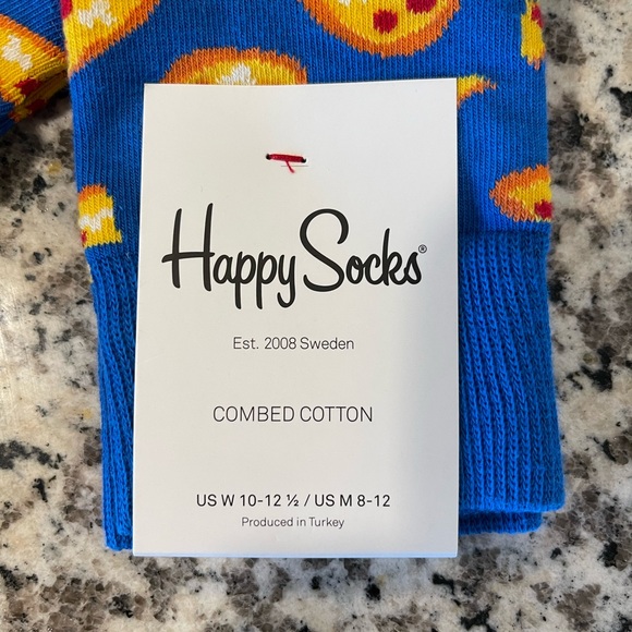 Happy Feet Pizza Socks - Brand New - Picture 4 of 5